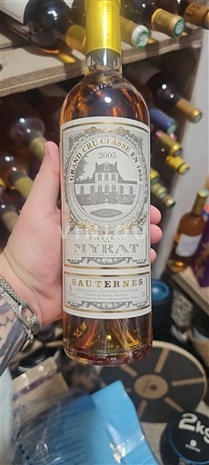 Bordeaux Sauternes Grand Cru Château Myrat 2005