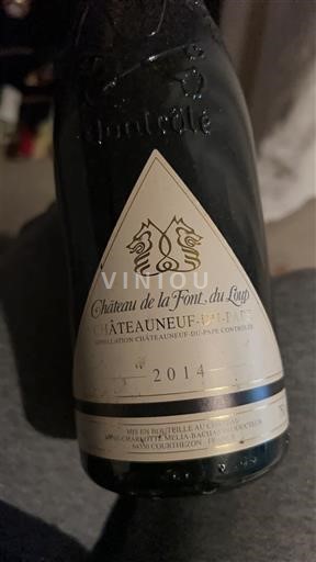 Rhônen laakso Châteauneuf-du-Pape Château La Font du Loup 2014