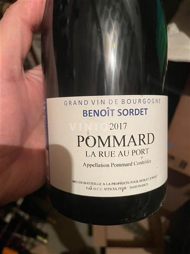 Borgoña Pommard Benoît Sordet La Rue au Port 2017