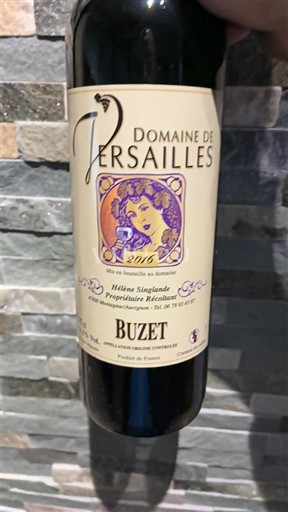 Sud-Ovest Buzet Domaine Versailles 2016