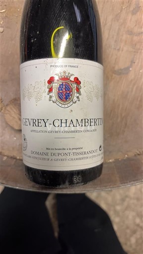 Burgundija Gevrey-chambertin Domaine Pont-Tisserandot 1997
