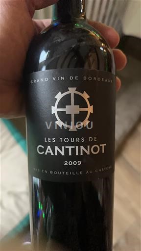 Burdeos Blaye-Côtes de Burdeos Cantinot Les Tours de Cantinot 2009