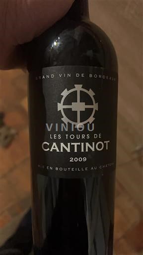 Bordeaux Blaye Côtes de Bordeaux Cantinot Les Tours de Cantinot 2009