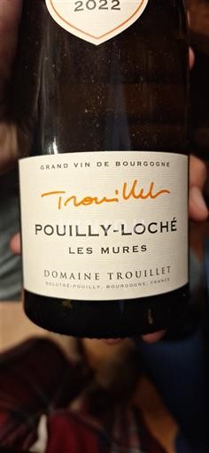 Burgundy Pouilly-Loché Domaine Trouillet Les Mures 2022