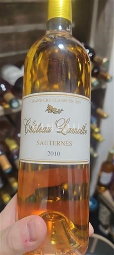 Burdeos Sauternes Grand Cru Château Lamothe 2010