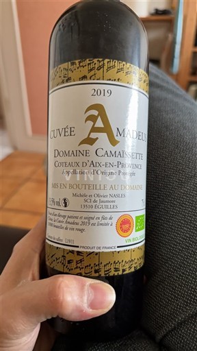 Wines Rouge sec Amadeus Domaine Camaïssette 2019 France Provence Coteaux d'Aix-en-Provence AOC
