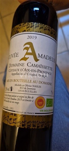 Provence Coteaux d'Aix-en-Provence Domaine Camaïssette Amadeus 2019