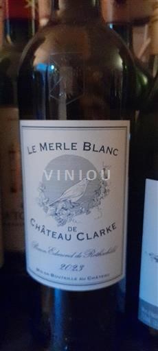 Bordeaux Château Clarke Le Merle Blanc 2023