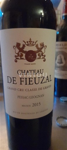 Bordeaux Pessac-Léognan Grand Cru Château Fieuzal 2015