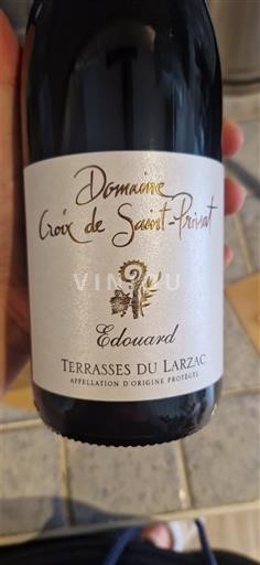 Viner Rouge sec Edouard Domaine Croix de Saint-Privat 2023 Frankrike Languedoc Terrasses-du-Larzac AOC