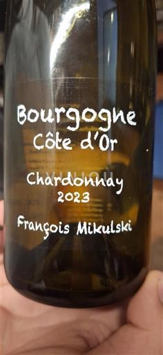 Borgoña Borgoña Côte d'Or François Mikulski Côte d'Or Chardonnay 2023