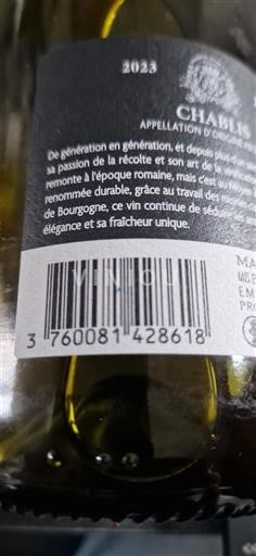 Burgundy Chablis Maison Guillot 2023