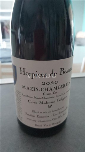 Bourgogne Mazis-Chambertin Grand Cru Hospices de Beaune Madeleine Collignon 2020