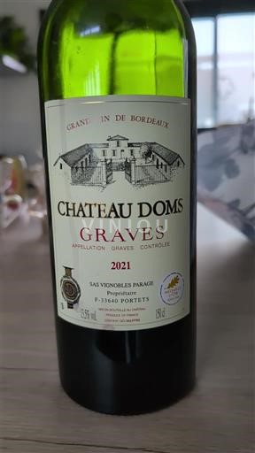 Bordeaux Graves Château Doms 2021
