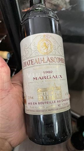 Bordeaux Margaux Grand Cru Château Lascombes 1992
