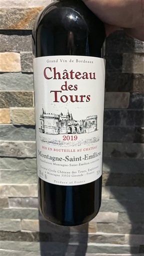 Bordeaux Montagne-Saint-Émilion Château S Tours 2019