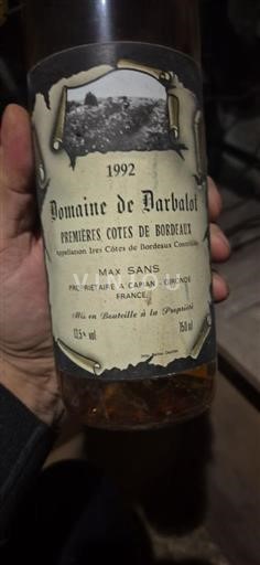 Bordeaux Prve obale Bordeauxa Domaine Darbalot 1992
