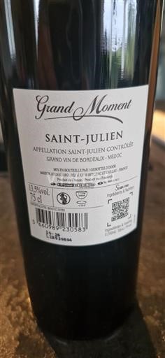 Burdeos Saint-Julien Grand Moment 2023
