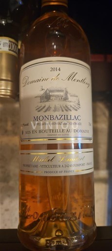 Sydvestfrankrig Monbazillac Domaine Montlong 2014