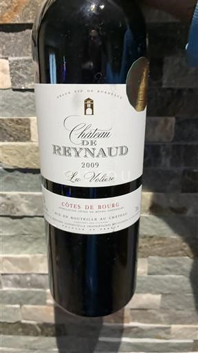 Rượu vang Rouge sec La Volière Château Reynaud 2009 Pháp Bordeaux Côtes-de-bourg AOC