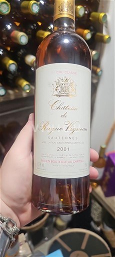 Bordeaux Sauternes Grand Cru Château Rayne Vigneau 2001