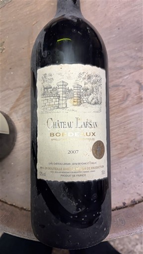 Burdeos Bordeaux Château L'Arsann 2007