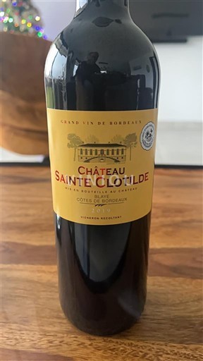 Bordeaux Côtes de Bordeaux Château Sainte Clotilde 2019