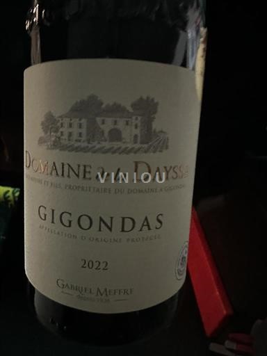 Rhône-dalen Gigondas Domaine La Daysse 2022