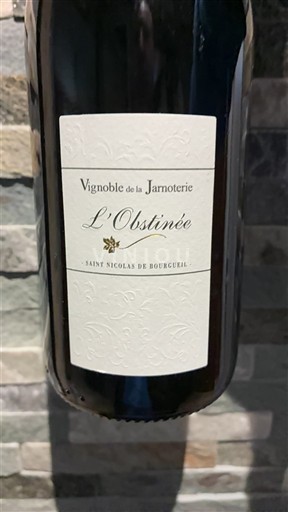 Loire-dalen Saint-Nicolas-De-Bourgueil Vignoble de la Jarnoterie L'Obstinée Ikke årgangsbestemt
