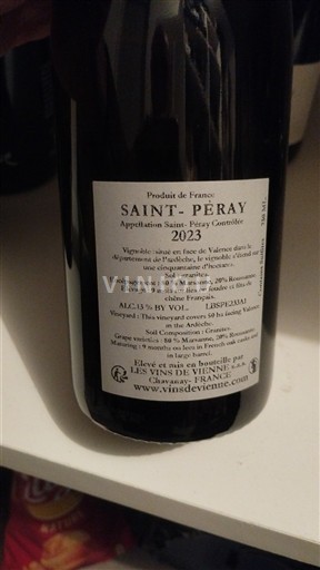 Thung lũng Rhône Saint-Péray Les vins de vienne 2023