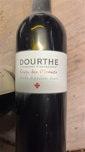 Bordeaux Saint-Émilion Dourthe Croix des Menuts 2006