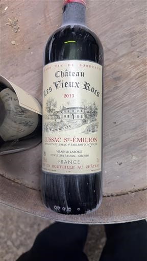 Bordeaux Lussac-saint-émilion Château Les Vieux Rocs 2013