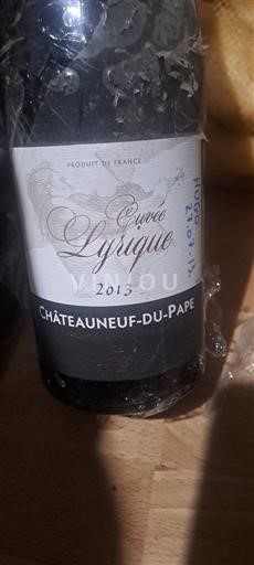 Rhônevallei Châteauneuf-du-Pape Cuvée Lyrique 2013