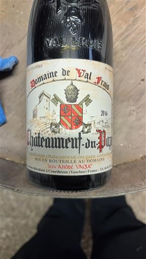 Rhônedalen Châteauneuf-du-Pape Domaine Val Frais 2016