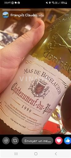 Rhônedalen Châteauneuf-du-Pape Mas de Boislauzon 1999