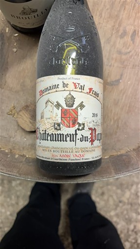 Rhônedalen Châteauneuf-du-Pape Domaine Val Frais 2018