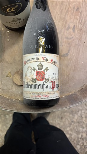 Rhônedalen Châteauneuf-du-Pape Domaine Val Frais 2017