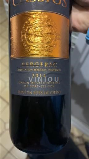 Sud-Ouest Bergerac Union des Viticulteurs de Port-Ste-Foy Obolus 2014