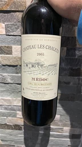 Bordeaux Médoc Cru Bourgeois Château Les Chalets 2005