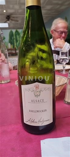 Alsace Alphonse Halbwachs Edelzwicker Icke årgångsbetecknad