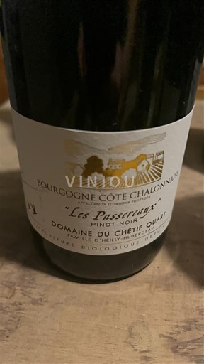 Wines Rouge sec Les Passereaux Domaine Chétif Quart 2022 France Burgundy Burgundy Côte Chalonnaise AOC