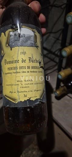 Bordeaux Prve obale Bordeauxa Domaine Darbalot 1985