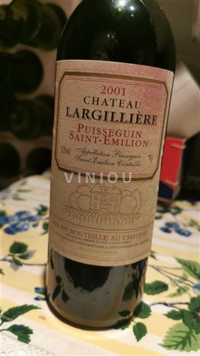 Bordeaux Puisseguin-Saint-Émilion Château Largillière 2001