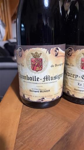 Burgundi Chambolle-Musigny Bernard Munier 2023