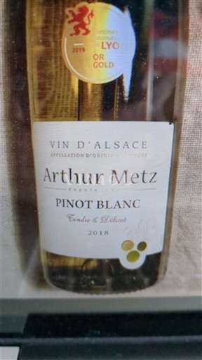 Alsace Arthur Metz Tendre & Délicat 2018