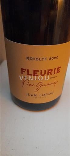 Beaujolais Fleurie Jean Loron Puy Jameray 2020