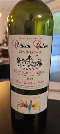 Bordeaux Bordeaux supérieur Château Caban Léonie 2020