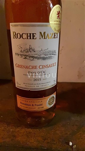 Vine Rosé sec Rondeur & Fruité Roche Mazet 2015 Frankrig Languedoc og Roussillon Pays d'Oc IGP