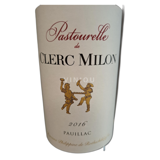 Bordeaux Pauillac CLERC MILON Pastourelle 2016