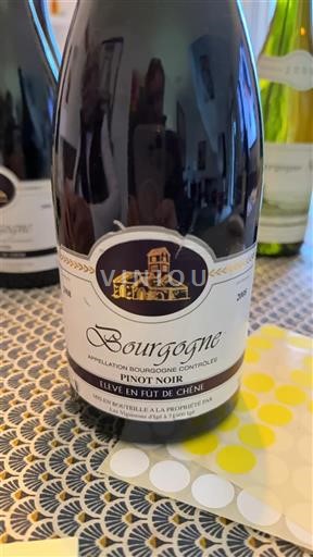 Bourgogne Pinot Noir Élevé en Fût de Chêne 2020